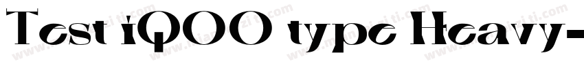 Test iQOO type Heavy字体转换